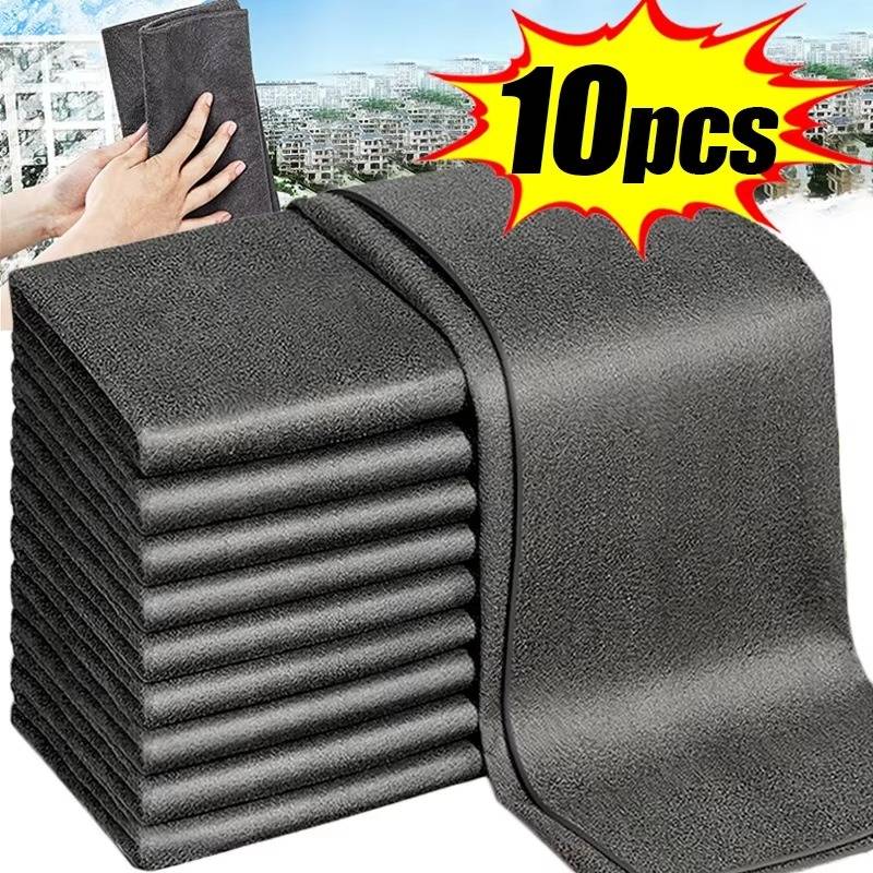 Reusable All-Surface Cleaning Towels – Absorbent Wipe Set for Glass, Auto Detailing & Countertops – 10-Pack | Thomler