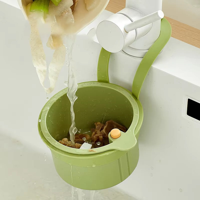 Hanging Kitchen Draining Basket Polypropylene 20.2 cm Sink Fruit Vegetable Strainer Compact Hands-Free Drainage | Thomler