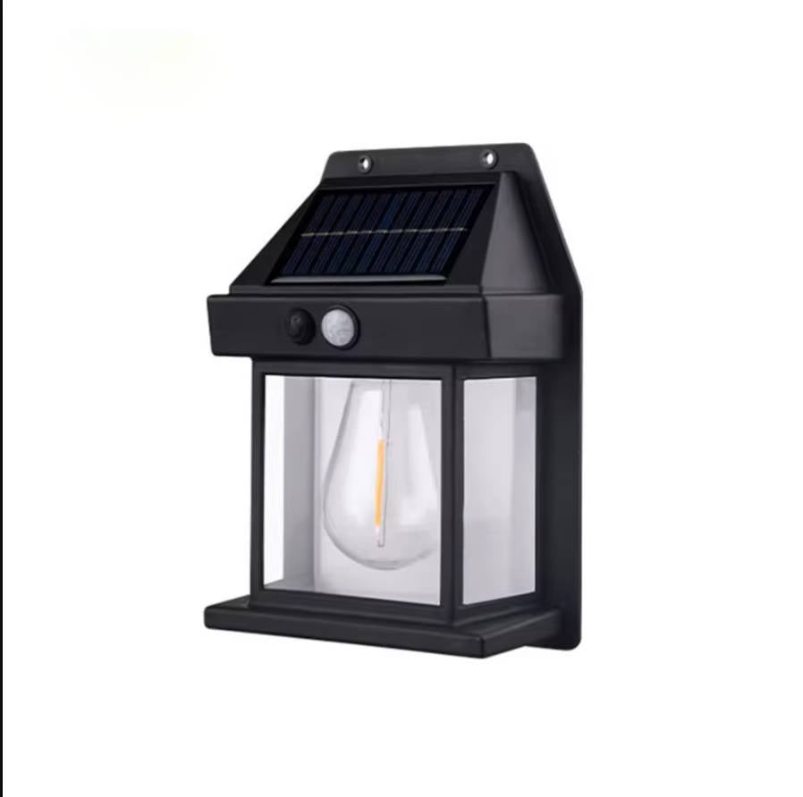 Motion-Activated Solar Outdoor Sconce with 3 Brightness Settings – Weatherproof Garden Security Light – 2-Pack | Thomler
