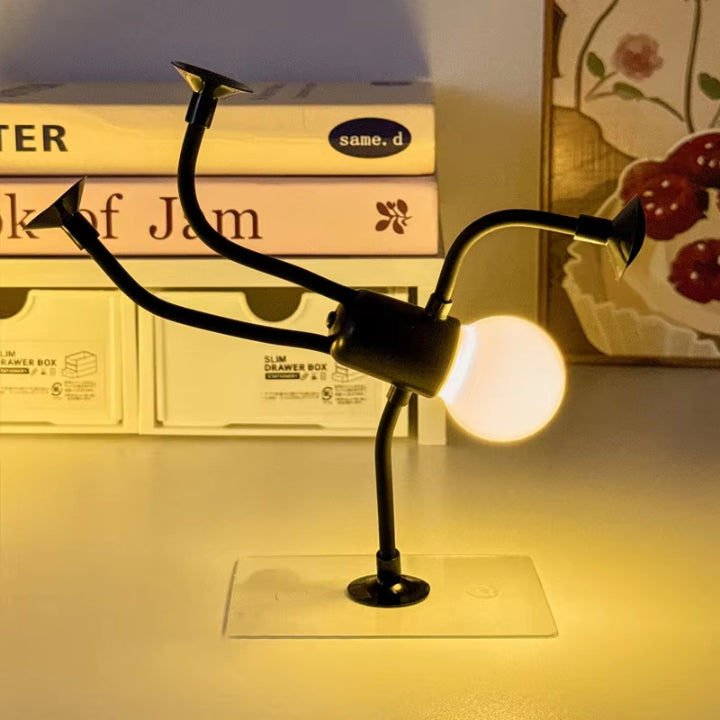 Table Lamp Flexible ABS Plastic 18.0 cm Warm White USB Rechargeable Bedroom Night Light Decorative Accent Lighting | Thomler