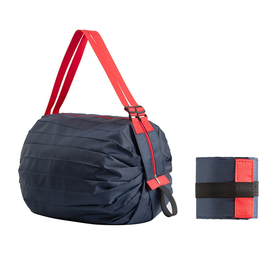Collapsible Grocery Bag with Reinforced Straps and Water-Resistant Oxford Fabric for Shopping, Travel, Picnics, Eco-Friendly Reusable Tote | Thomler