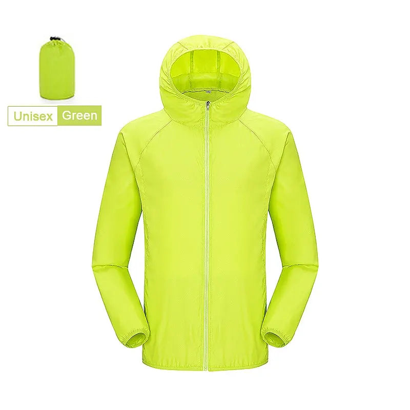 Packable Rain Shell Jacket with UPF 40+ Sun Protection & Quick-Dry Fabric for Hiking, Running, Cycling & Everyday Outdoor Use | Thomler