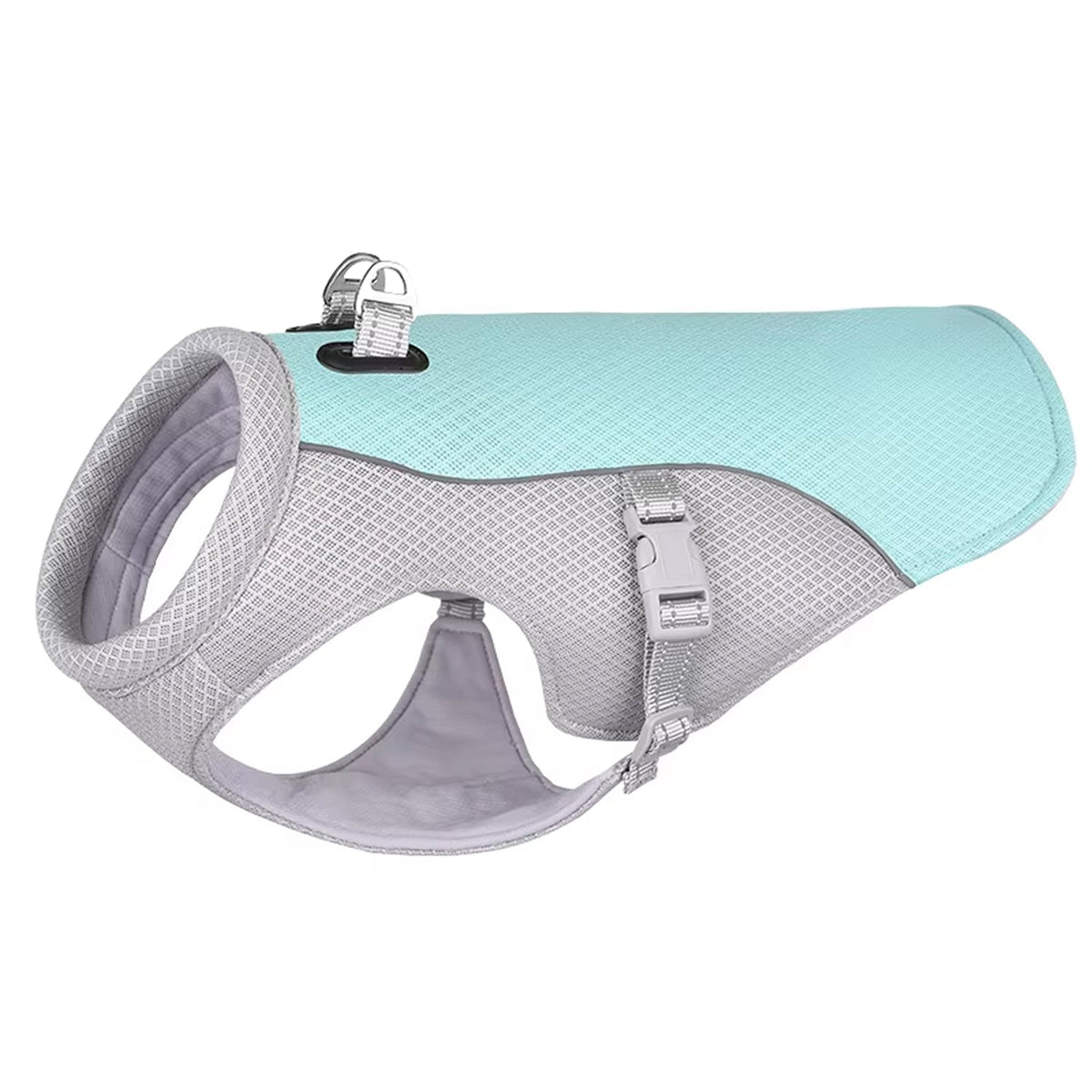 Water-Activated Dog Cooling Vest with Reflective Strips – Triple-Layer Heat Relief Harness for Summer Walks, S to 3XL | Thomler