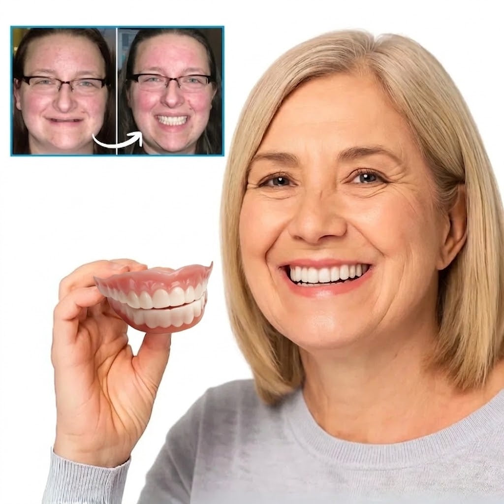Soft Silicone Temporary Denture Set for Upper & Lower Gums – Comfortable Fit | Thomler