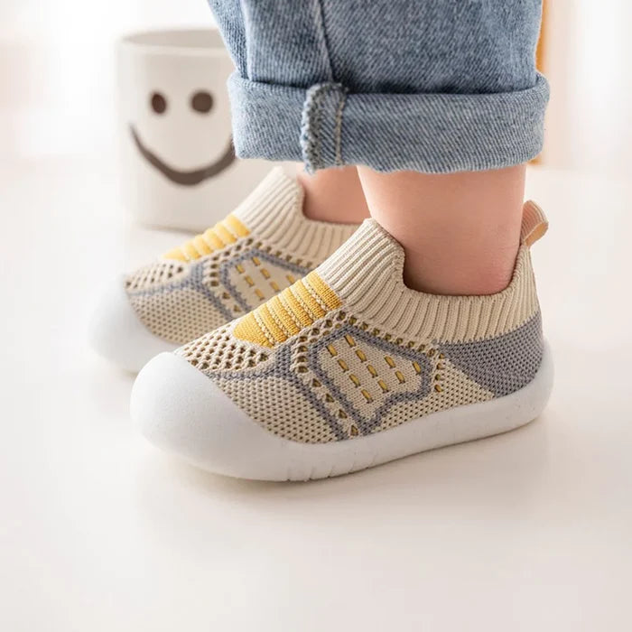 Infant Walking Shoe Socks with Non-Skid Rubber Sole — Soft Cotton Footwear for Toddlers 6-36 Months | Thomler