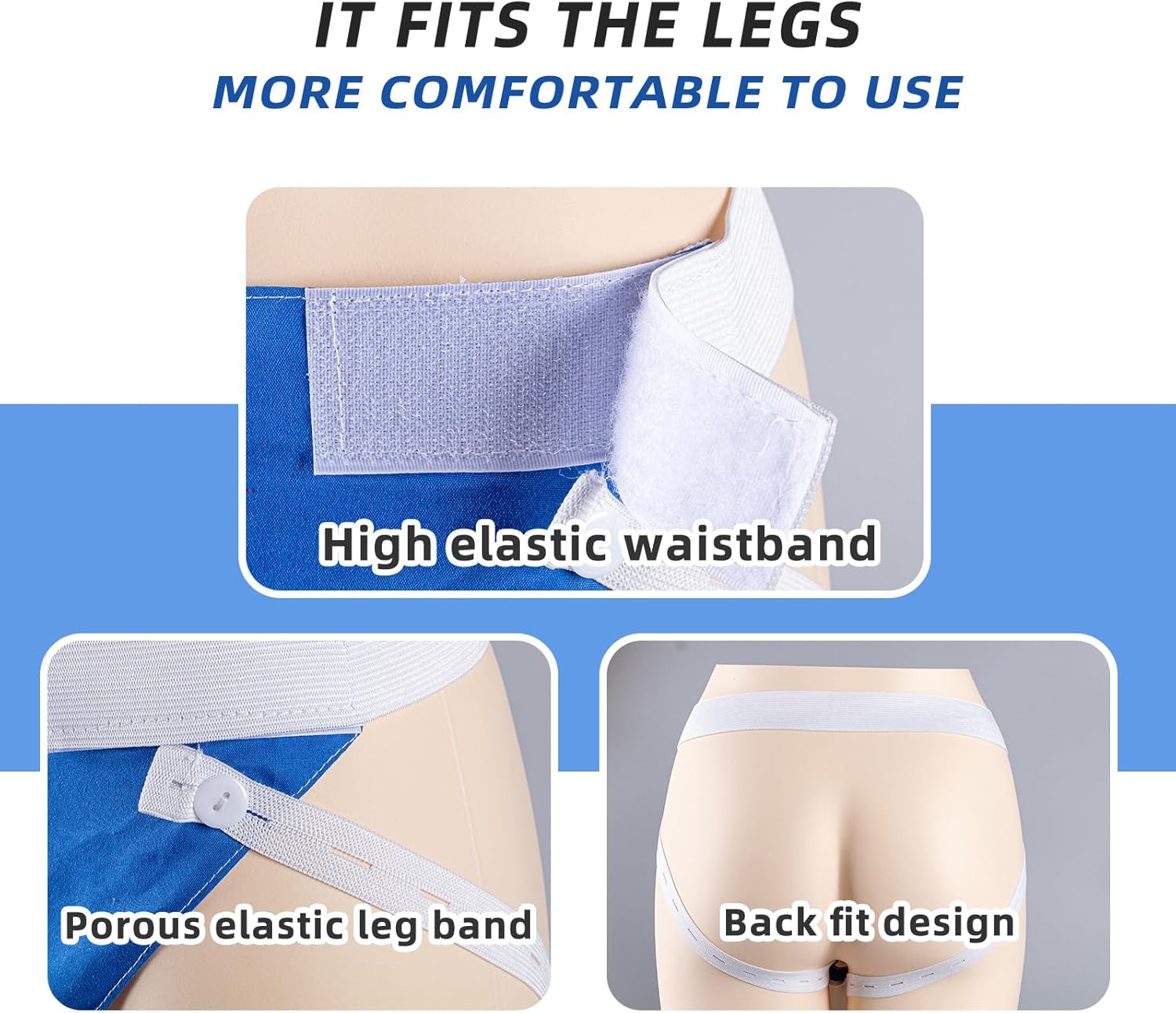Portable Reusable Urinary Catheter Bag System with Waist Straps & 39-Inch Tube for Adults | Thomler
