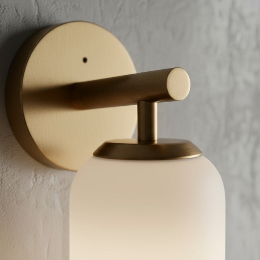 Contemporary Glass Globe Wall Sconce with LED Bulb for Bedroom Dining Room Bathroom Foyer Kitchen Study | Thomler