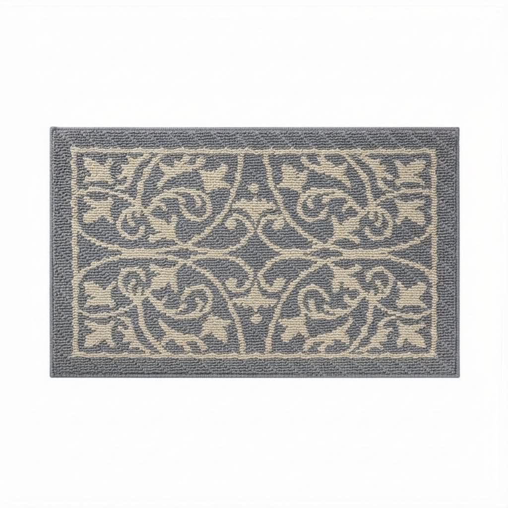 Entryway Mat with Non-Slip Rubber Backing – Low Profile Door Mat for Indoor Use – Traps Dirt & Moisture – Machine Washable | Thomler