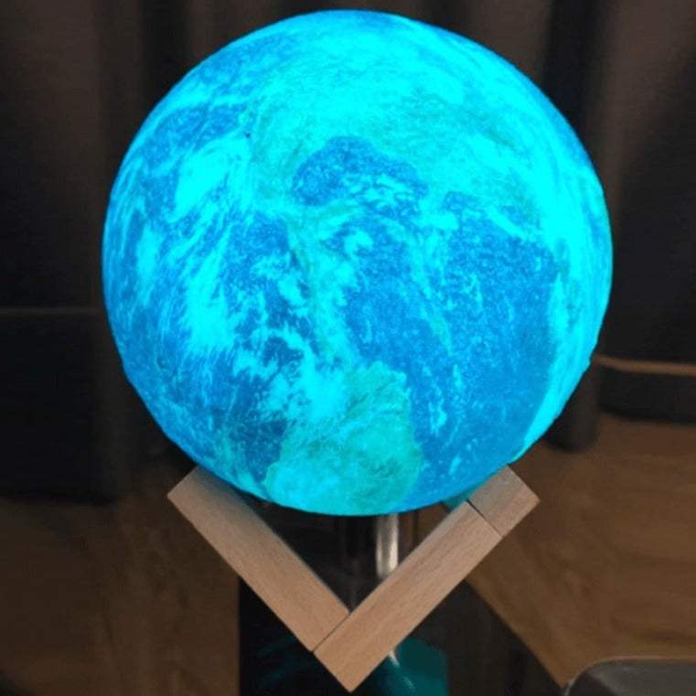 Table Lamp ABS PVC 6 in Wireless 16-Color Bedroom Living Room Ambient Light Remote Control | Thomler