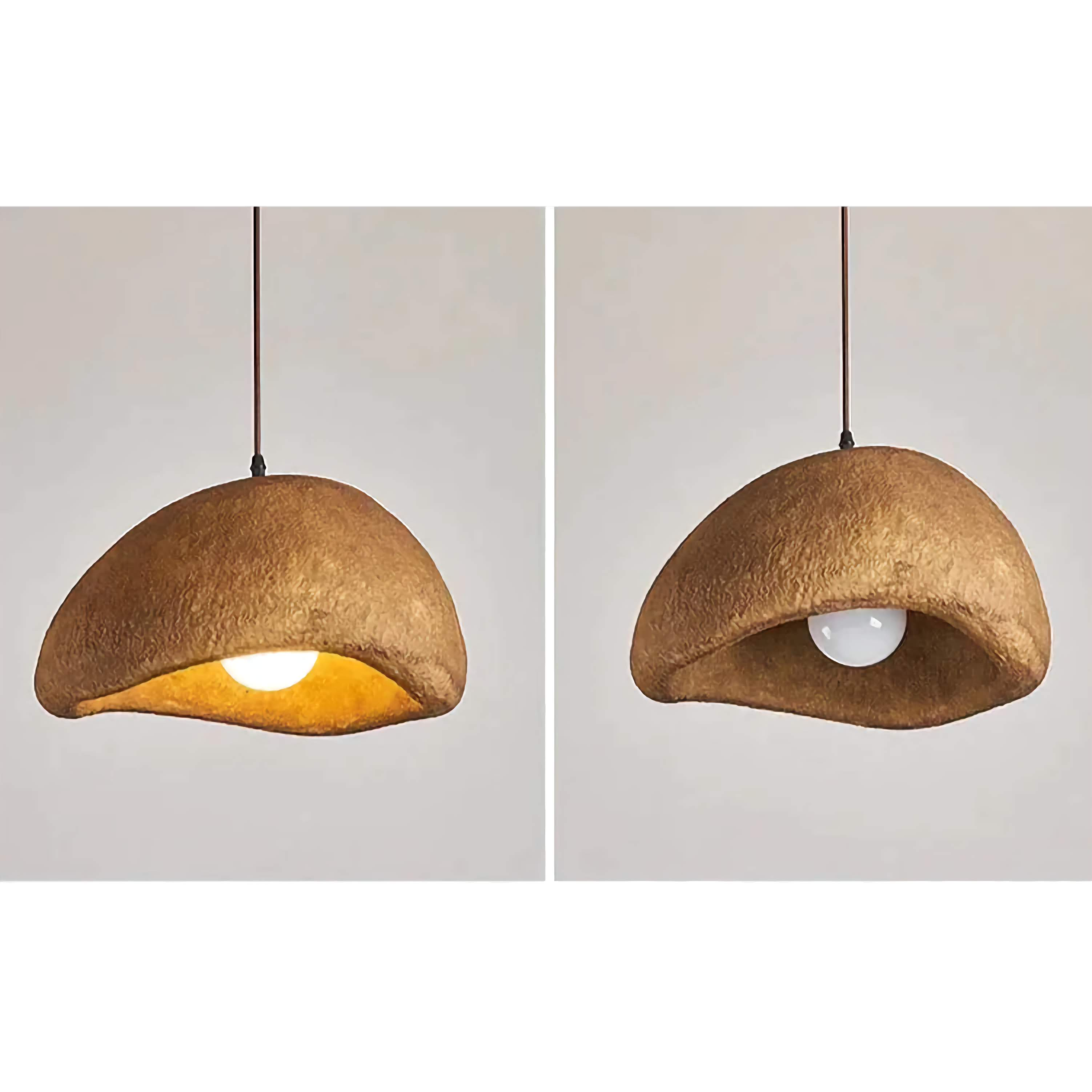 Pendant Light Resin E27 Hanging Dining Room Bedroom Japandi Minimalist Ceiling Fixture Ambient Lighting | Thomler