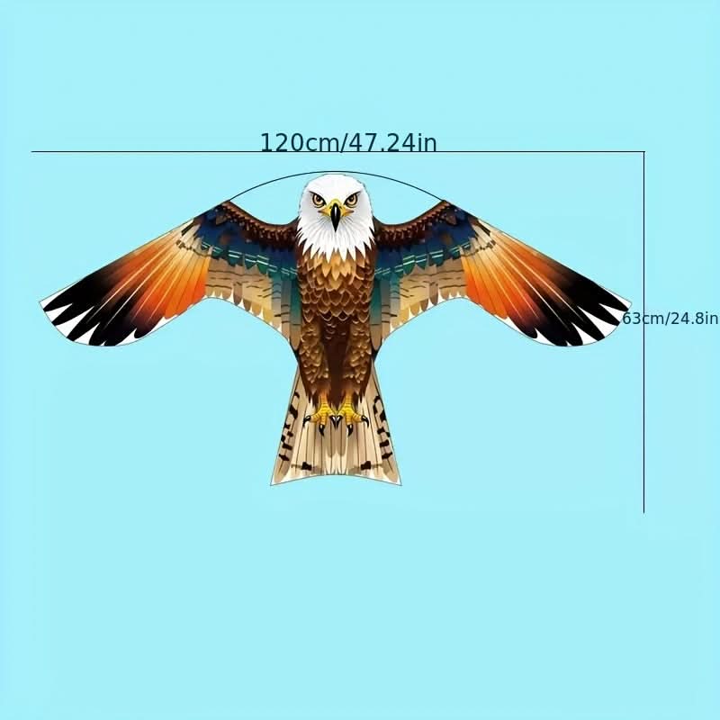 Raptor Decoy Kite for Garden Crop Protection – Lifelike Predator Bird Deterrent for Farms, Orchards & Fields – Wind-Powered Scarecrow | Thomler