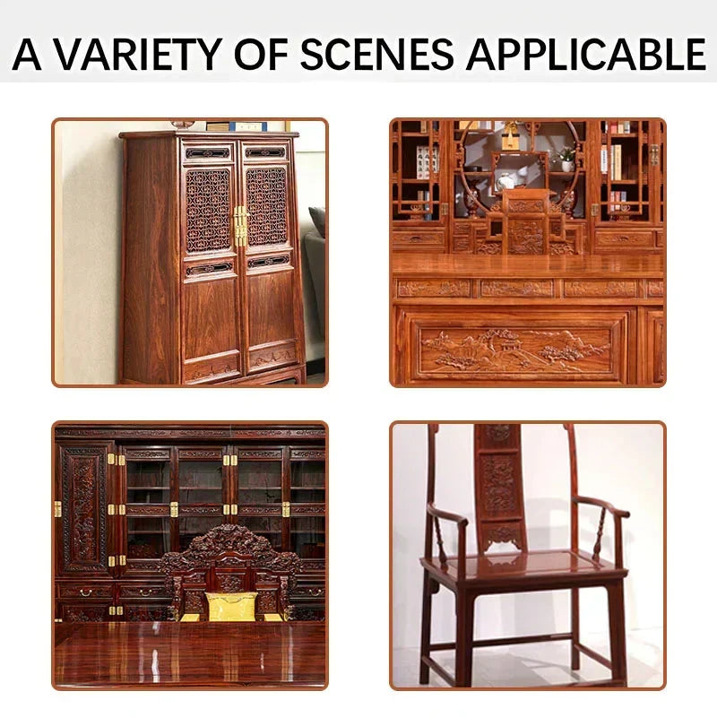 Furniture Polish Spray with Pure Beeswax for Wood Care – Restores Shine & Removes Buildup on Cabinets, Tables, Chairs – Non-Toxic Formula | Thomler