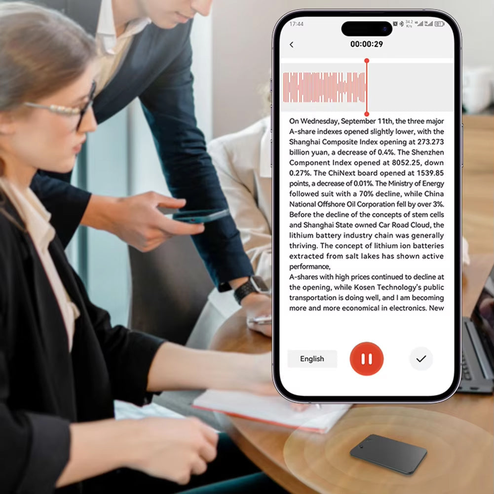 AI Voice Recorder with Real-Time Transcription & 59-Language Translation for Meetings & Interviews | Thomler