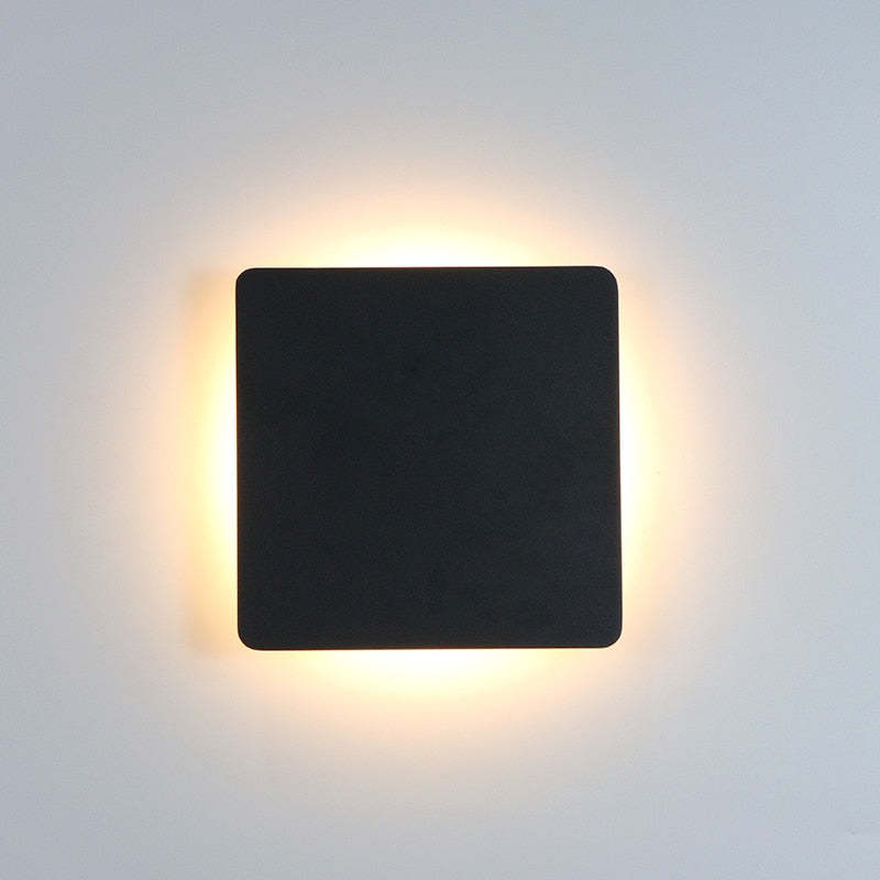 Geometric Metal LED Outdoor Wall Light for Porch & Patio with Motion Sensor Option – Modern Weatherproof Fixture | Thomler