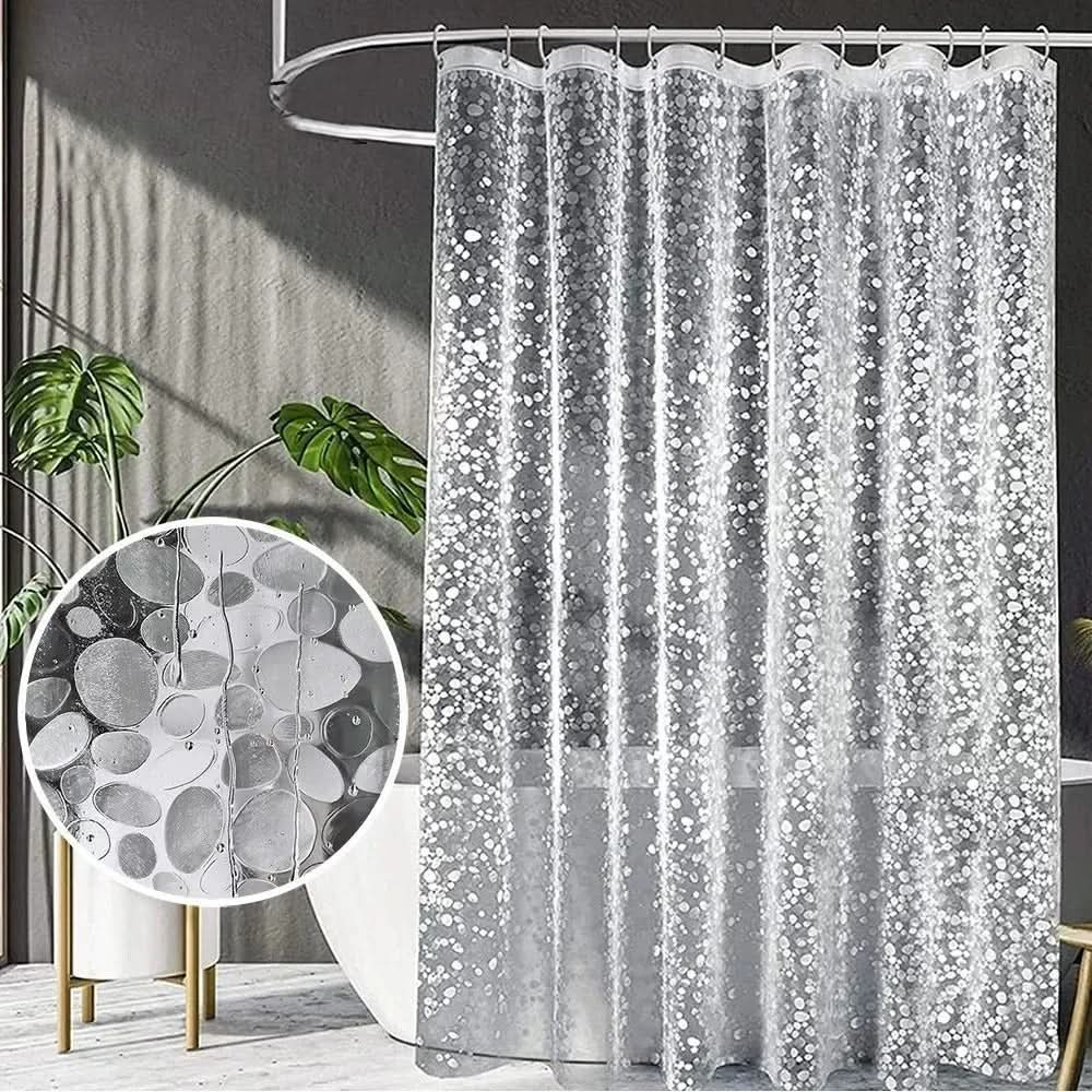 See-Through Stone-Texture Shower Liner – Waterproof Bathroom Panel for Wet Zones | Thomler