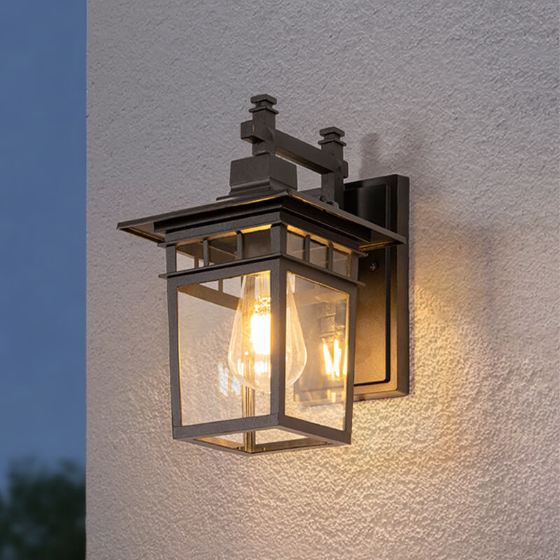 Outdoor Wall Sconce Aluminum Weather-Resistant Lantern for Porch Patio Garden Entryway Exterior Lighting 110V-240V E27 Socket | Thomler