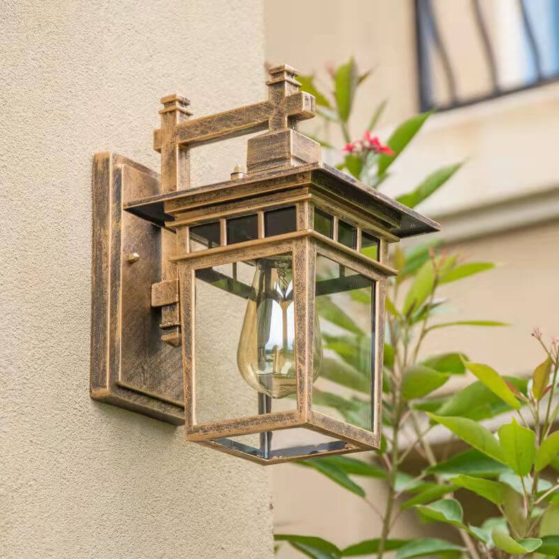Outdoor Wall Sconce Aluminum Weather-Resistant Lantern for Porch Patio Garden Entryway Exterior Lighting 110V-240V E27 Socket | Thomler