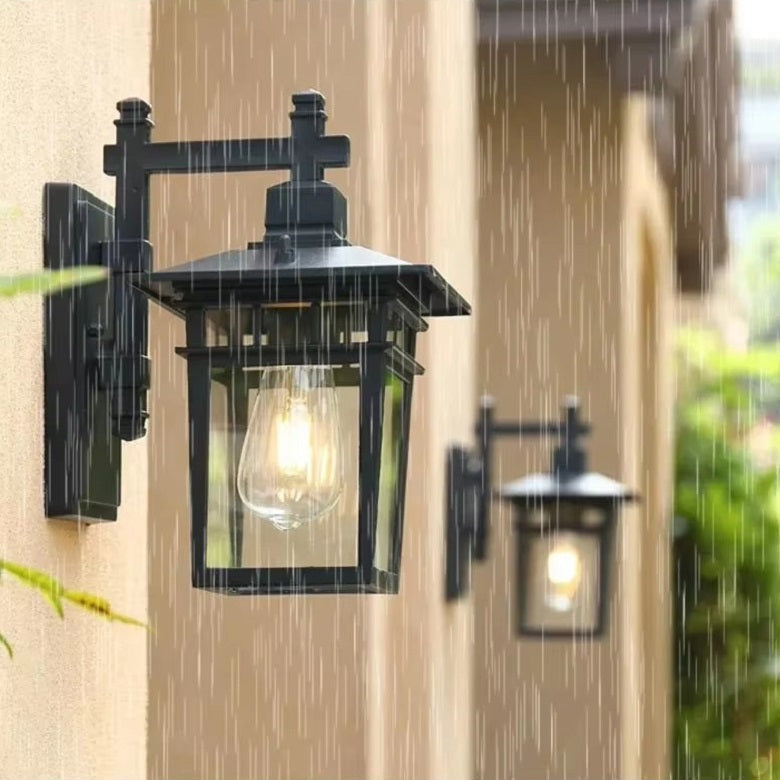 Outdoor Wall Sconce Aluminum Weather-Resistant Lantern for Porch Patio Garden Entryway Exterior Lighting 110V-240V E27 Socket | Thomler