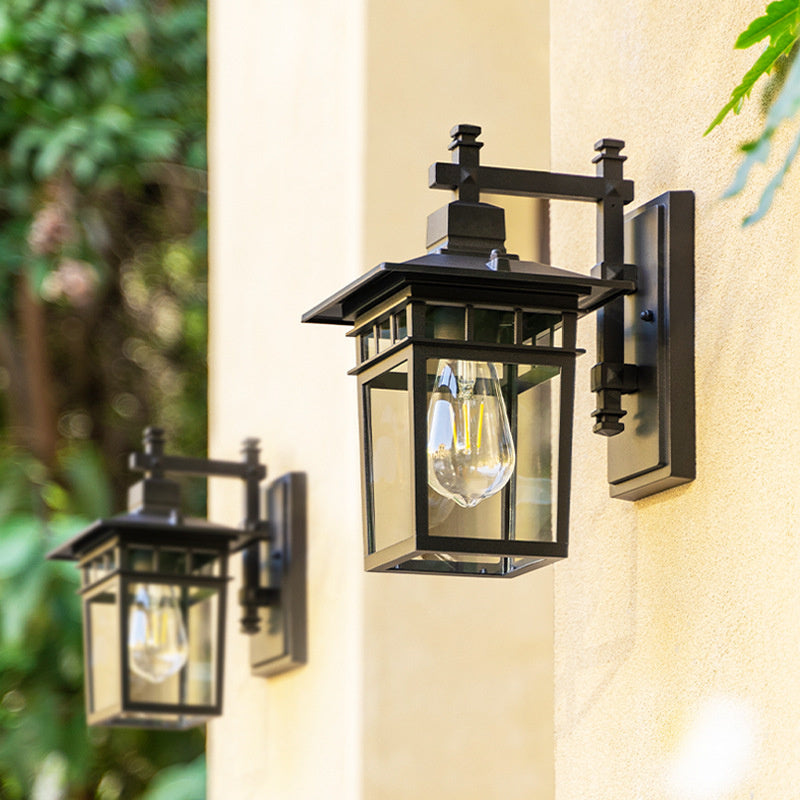 Outdoor Wall Sconce Aluminum Weather-Resistant Lantern for Porch Patio Garden Entryway Exterior Lighting 110V-240V E27 Socket | Thomler