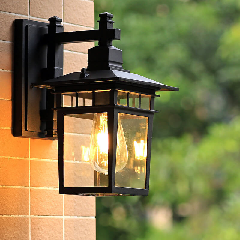 Outdoor Wall Sconce Aluminum Weather-Resistant Lantern for Porch Patio Garden Entryway Exterior Lighting 110V-240V E27 Socket | Thomler