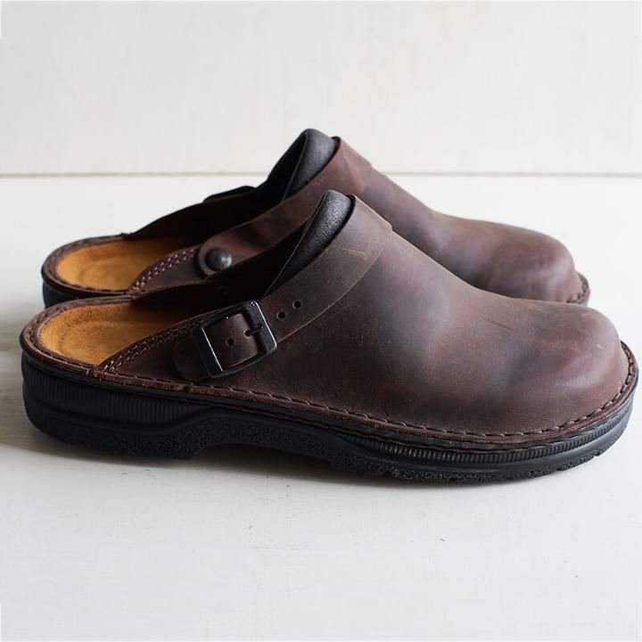 Leather-Effect Slip-On Clogs for Men & Women – Cushioned Footbed, Lightweight Design, Casual Everyday Shoes for Indoor & Outdoor Wear | Thomler