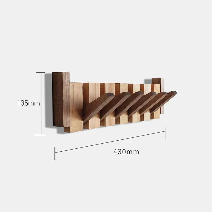 Wall-Mount Piano Key Coat Rack in Solid Wood for Entryway & Bedroom | Thomler