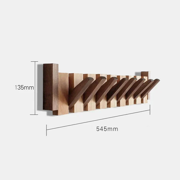 Wall-Mount Piano Key Coat Rack in Solid Wood for Entryway & Bedroom | Thomler