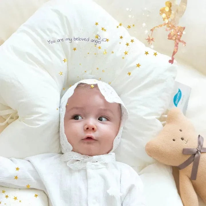 Baby Sleep Cushion with Contoured Head Cradle and Cinchable Side Bolsters for Newborns to Toddlers | Thomler