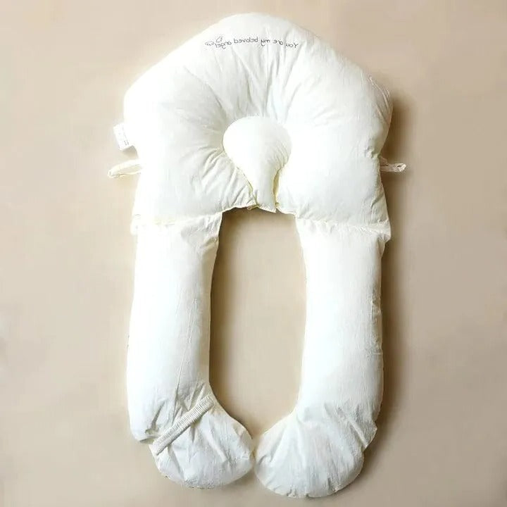 Baby Sleep Cushion with Contoured Head Cradle and Cinchable Side Bolsters for Newborns to Toddlers | Thomler