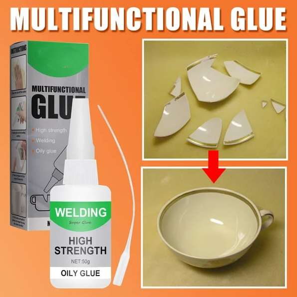 Industrial-Strength Adhesive Bonding Gel for Plastic Wood Metal Ceramic – Multi-Surface Quick-Dry Repair Glue for Home Workshop Crafts DIY | Thomler