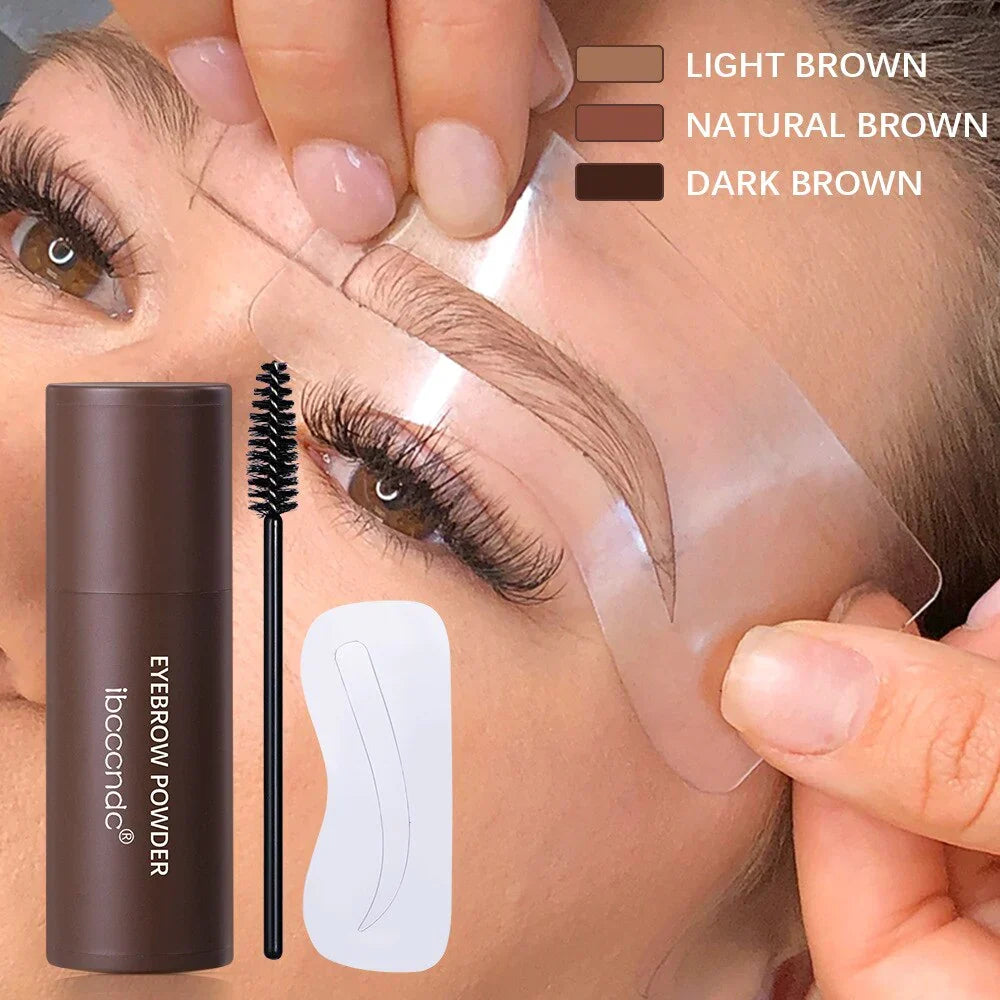 Eyebrow Stamp & Stencil Styling Kit – Quick Shape & Fill Tool for Natural Looking Arches, Includes Multiple Shades & Templates for | Thomler