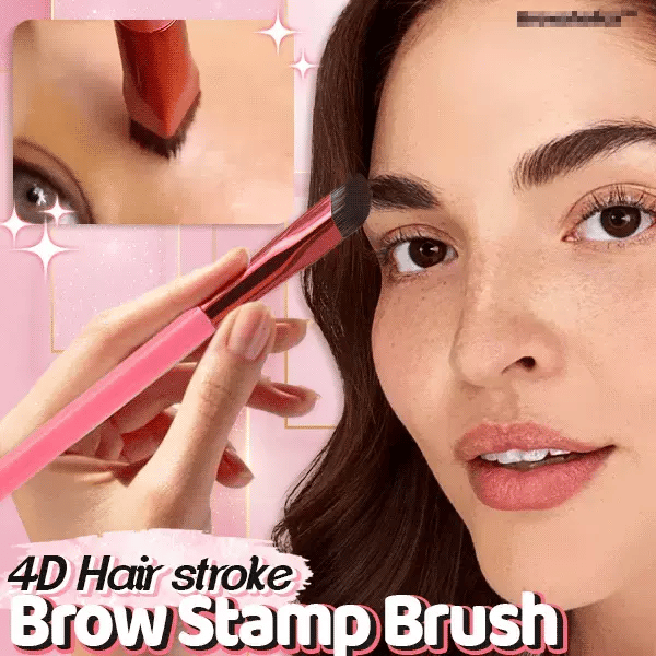 Eyebrow Hair-Stroke Stamp Brush – Instant Natural Brows with Microblading Effect for Powder, Gel & Pomade | Water-Resistant, Ergonomic | Thomler