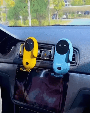 Automatic Qi-Enabled Vehicle Mounting Charger with Adjustable Grip for iPhone & Android Dashboard or Vent | Thomler