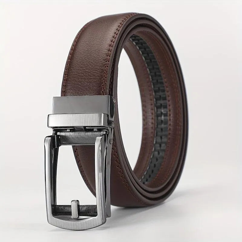Genuine Leather Belt with Classic Pin Buckle – Timeless Style for Work, Casual & Formal Wear | Thomler