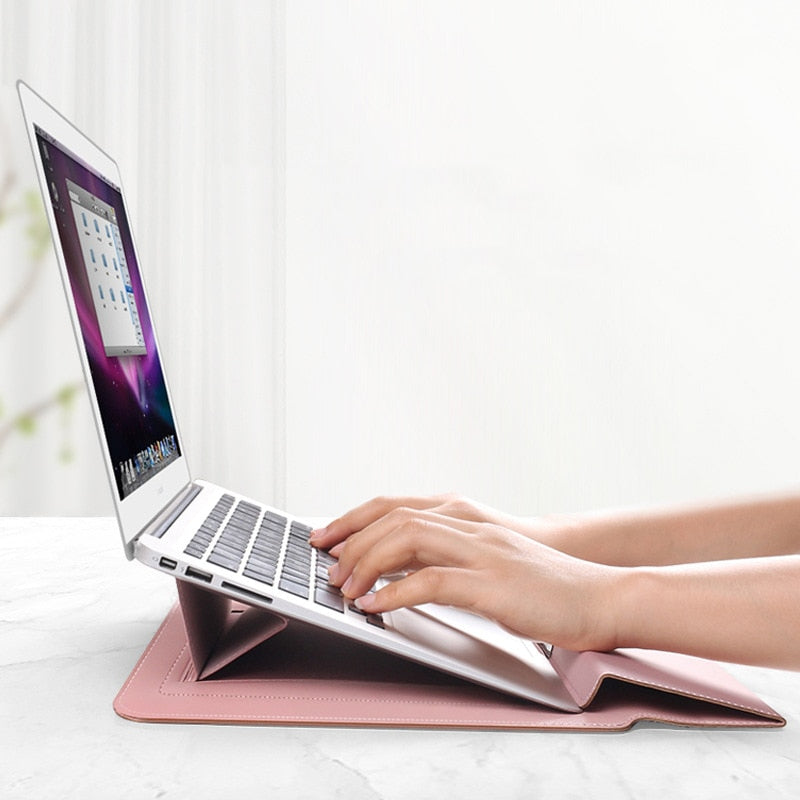 Laptop Sleeve Foldable Stand For 11–16 Inch Laptops Ergonomic Portable Protective Case Travel Work Accessory | Thomler