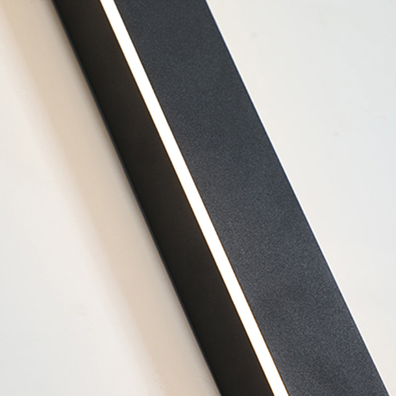 Weatherproof LED Strip Sconce for Patios, Entryways & Porches — IP65 Rated Acrylic Outdoor Fixture in Black | Thomler