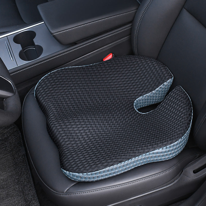 Triangular Car Seat Cushion with Memory Foam Support for Tailbone Relief & Posture Correction | Breathable Mesh Cover | Non-Slip Base for | Thomler