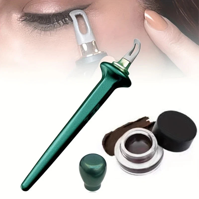 Winged Eyeliner Stamp Pen Tool Set Black Brown Cat Eye Makeup Kit Dual-Ended Precision Liner for Everyday Looks Special Events Quick Applica | Thomler