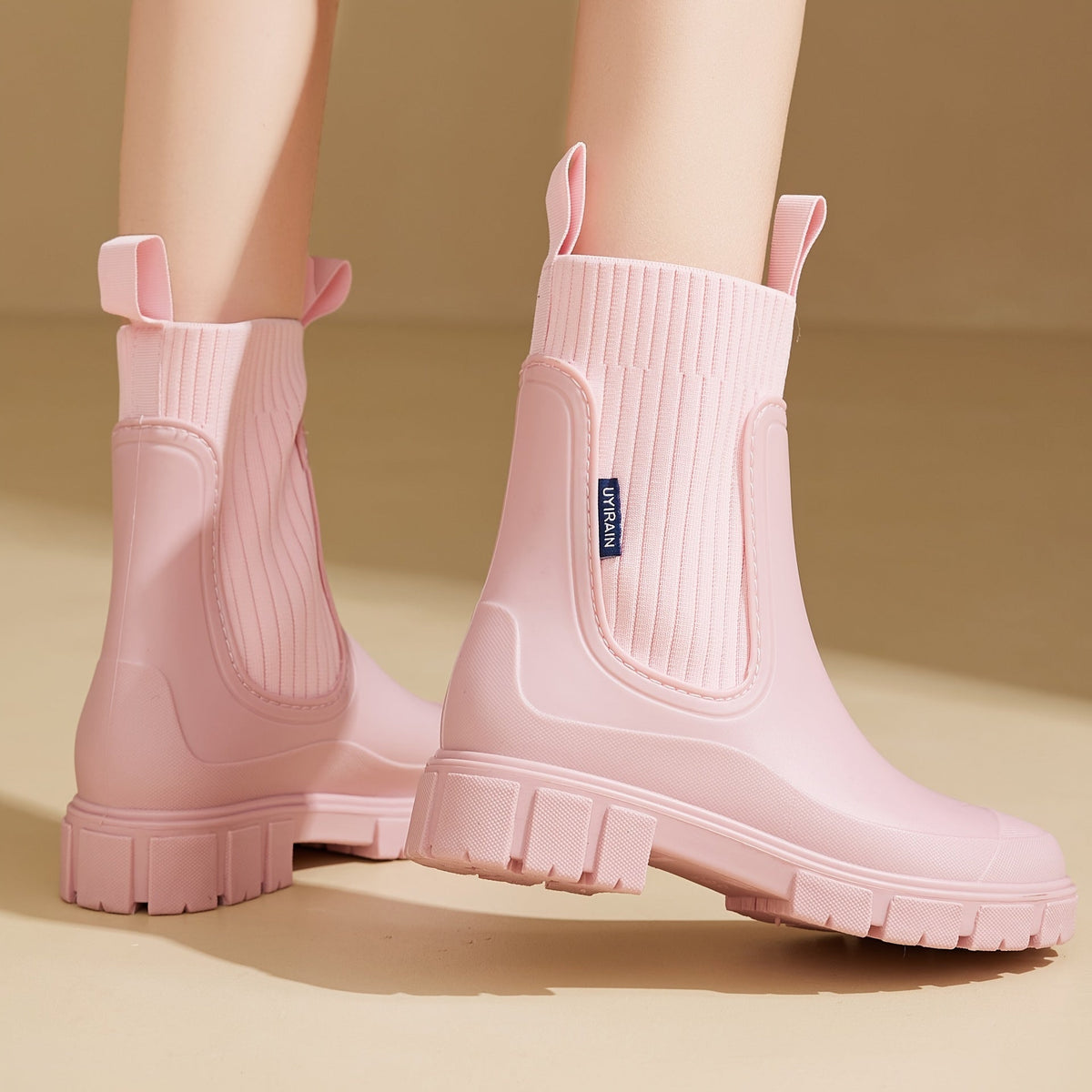 Women's Short Waterproof Rain Boots with Anti-Slip Sole for Garden & Wet Weather | Thomler