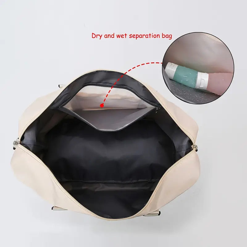 Compact Weekender Duffel Bag | Lightweight Canvas Travel Carryall with Shoulder Strap & Zipper Closure for Weekend Getaways, Gym & | Thomler