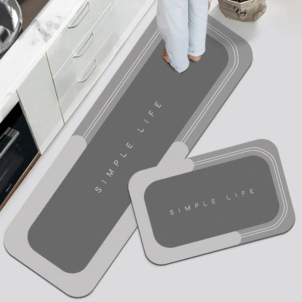 Cushioned Non-Slip Bath Mat with Water-Absorbing Layers for Bathroom & Kitchen Floors | Thomler