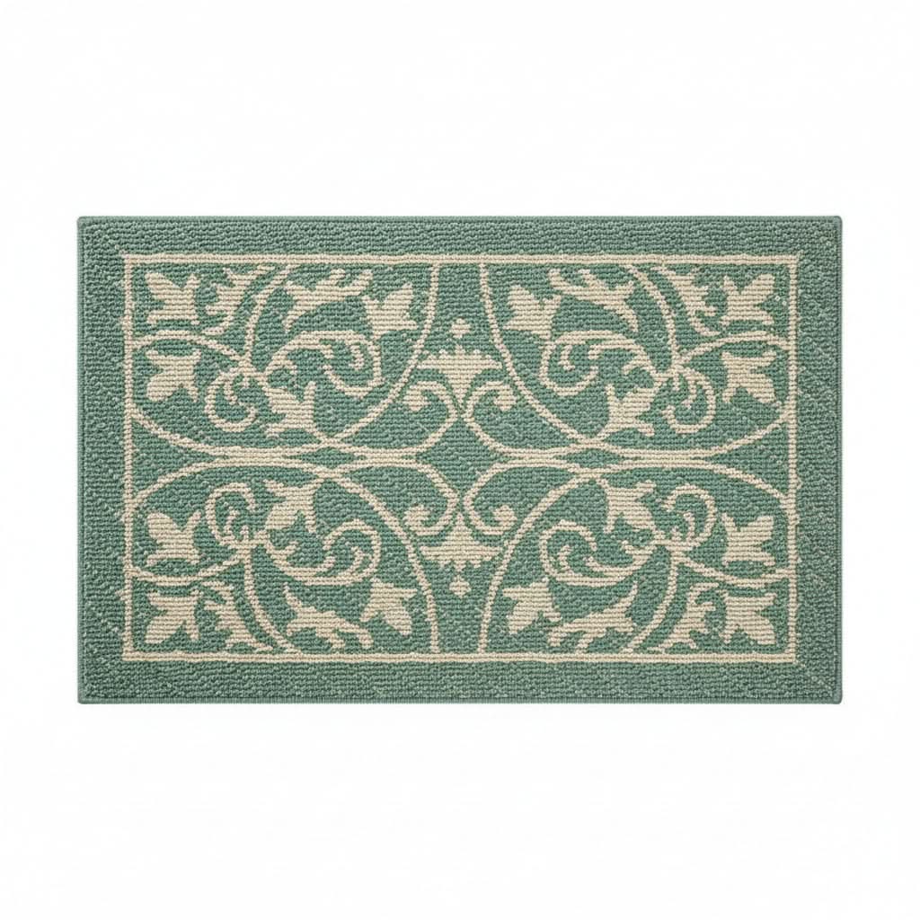 Entryway Mat with Non-Slip Rubber Backing – Low Profile Door Mat for Indoor Use – Traps Dirt & Moisture – Machine Washable | Thomler