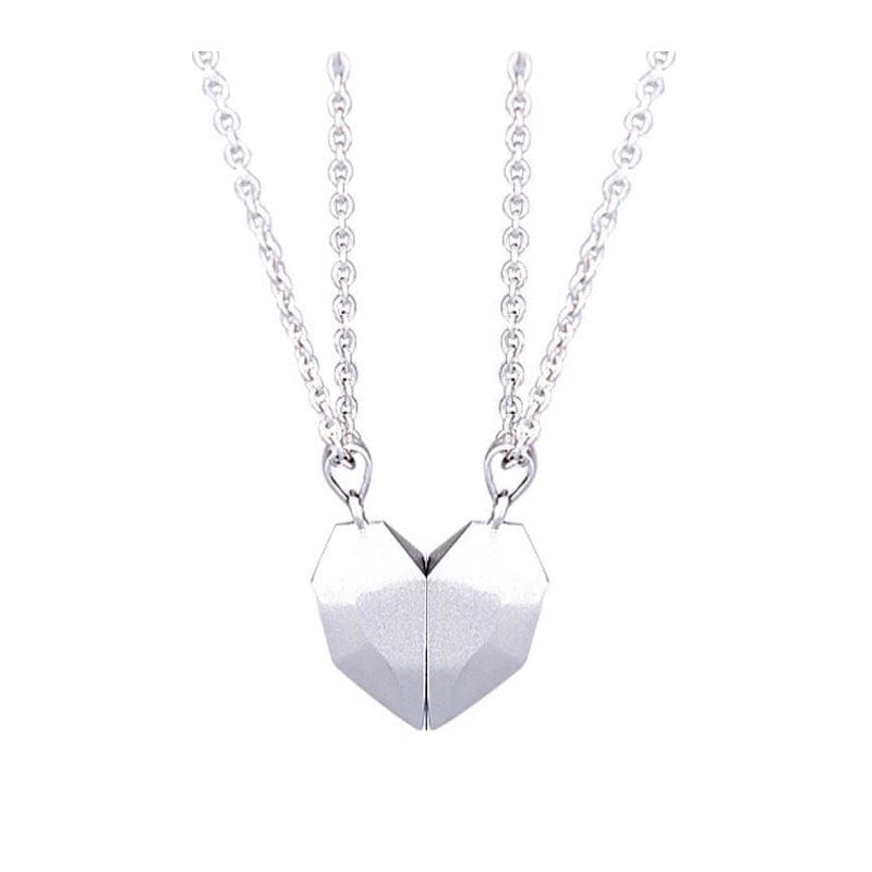 Magnetic Heart Pendant Necklaces for Couples – Matching His & Hers Set with Gold-Plated Finish – Two Interlocking Hearts – Gift for | Thomler