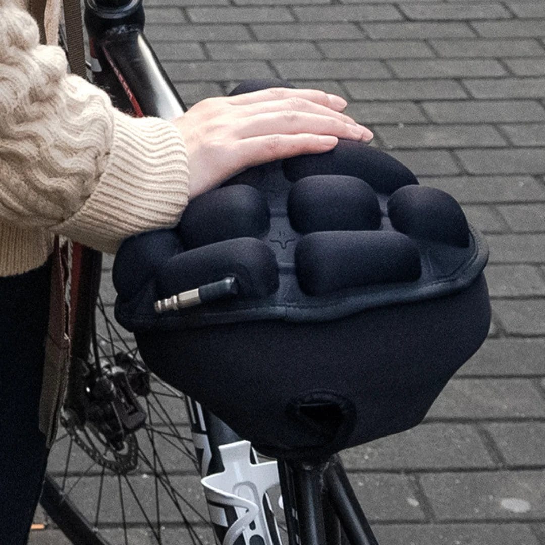 Inflatable Bike Seat Cushion with Air Shock Absorption & Ventilated Design for Comfort on Long Rides – Adjustable Pressure Bicycle Saddle | Thomler