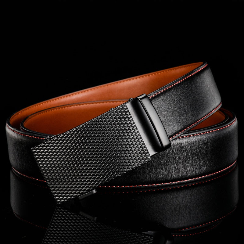 Men's Genuine Cowhide Leather Dress Belt with Scratch-Resistant Finish for Work & Formal Wear | Thomler