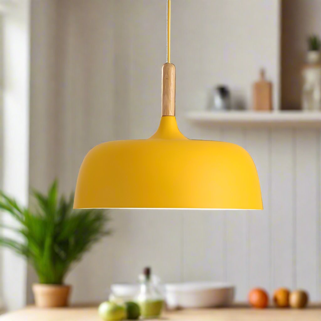 Pendant Light Metal 32.0 cm Black Dining Room Kitchen Island Hanging Ceiling Lamp Scandinavian LED Lighting | Thomler