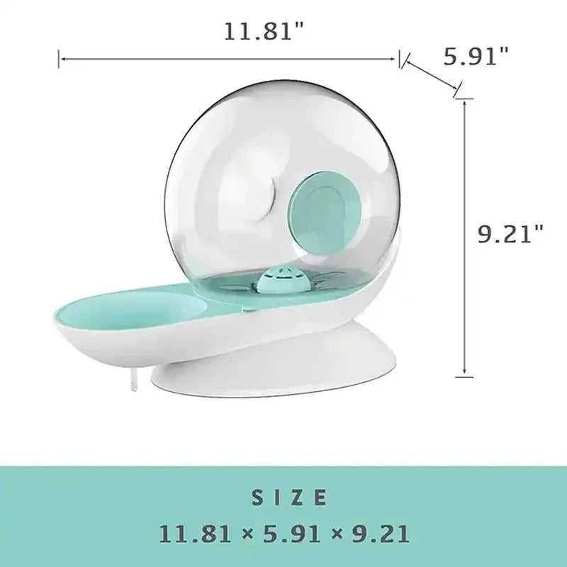 Circulating Pet Water Bowl with Stainless Steel Basin – 95 fl oz Fountain for Dogs & Cats | Thomler