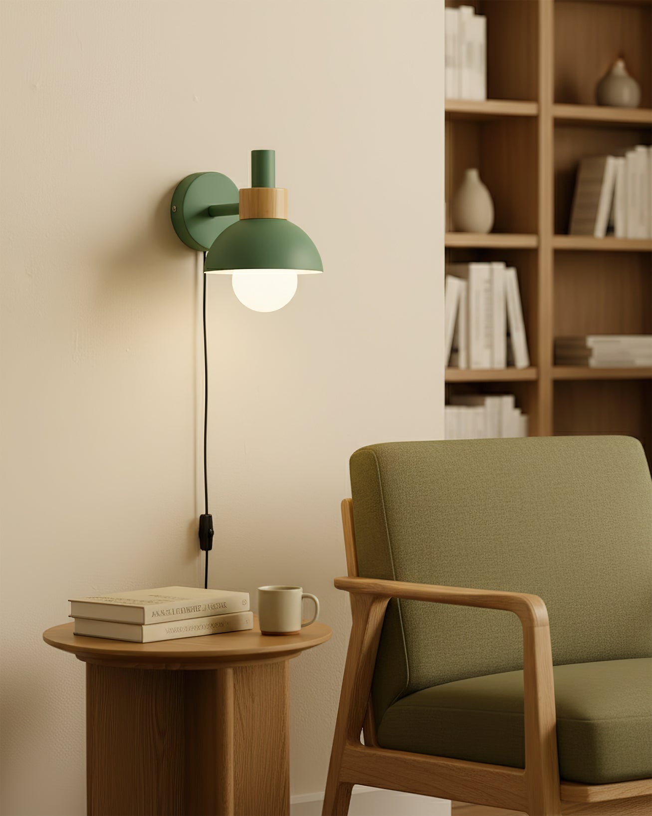 Wall Lamp Metal Wood 5.9 in Indoor Decorative LED E26 E27 Accent Lighting | Thomler