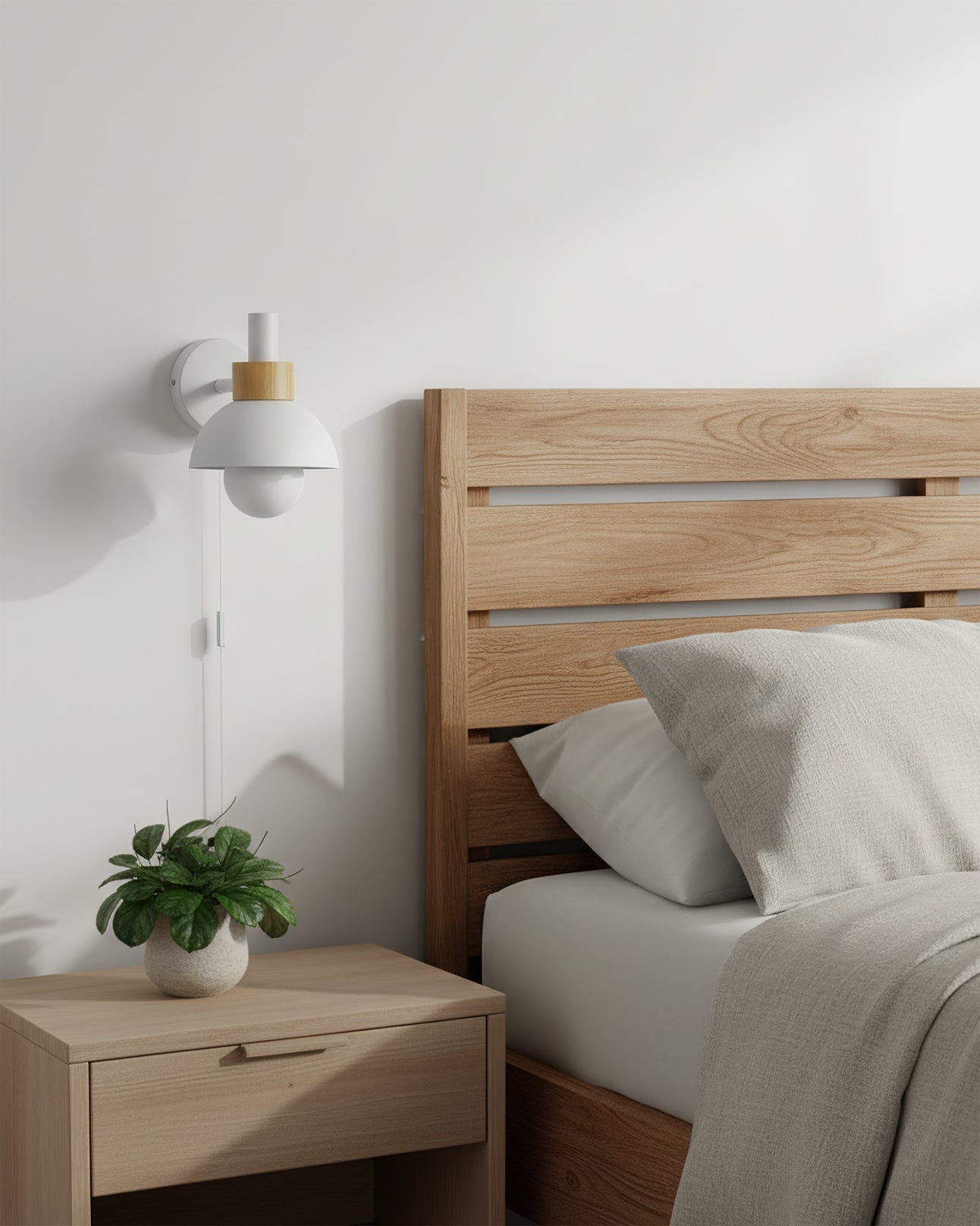 Wall Lamp Metal Wood 5.9 in Indoor Decorative LED E26 E27 Accent Lighting | Thomler