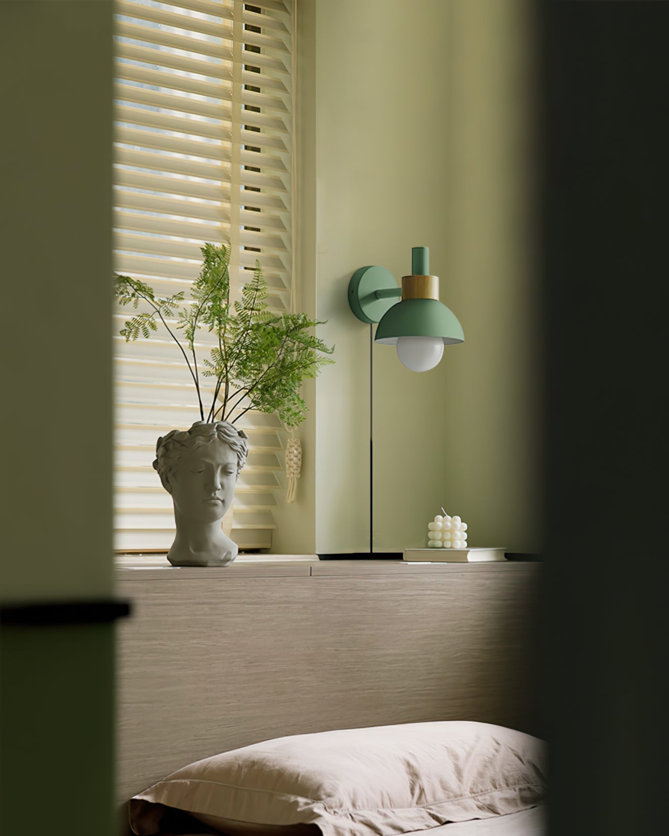 Wall Lamp Metal Wood 5.9 in Indoor Decorative LED E26 E27 Accent Lighting | Thomler